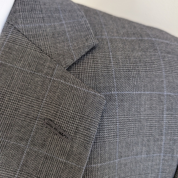 🇬🇧Charles Tyrwhitt Gray Wool Sport Coat - Picture 5 of 13